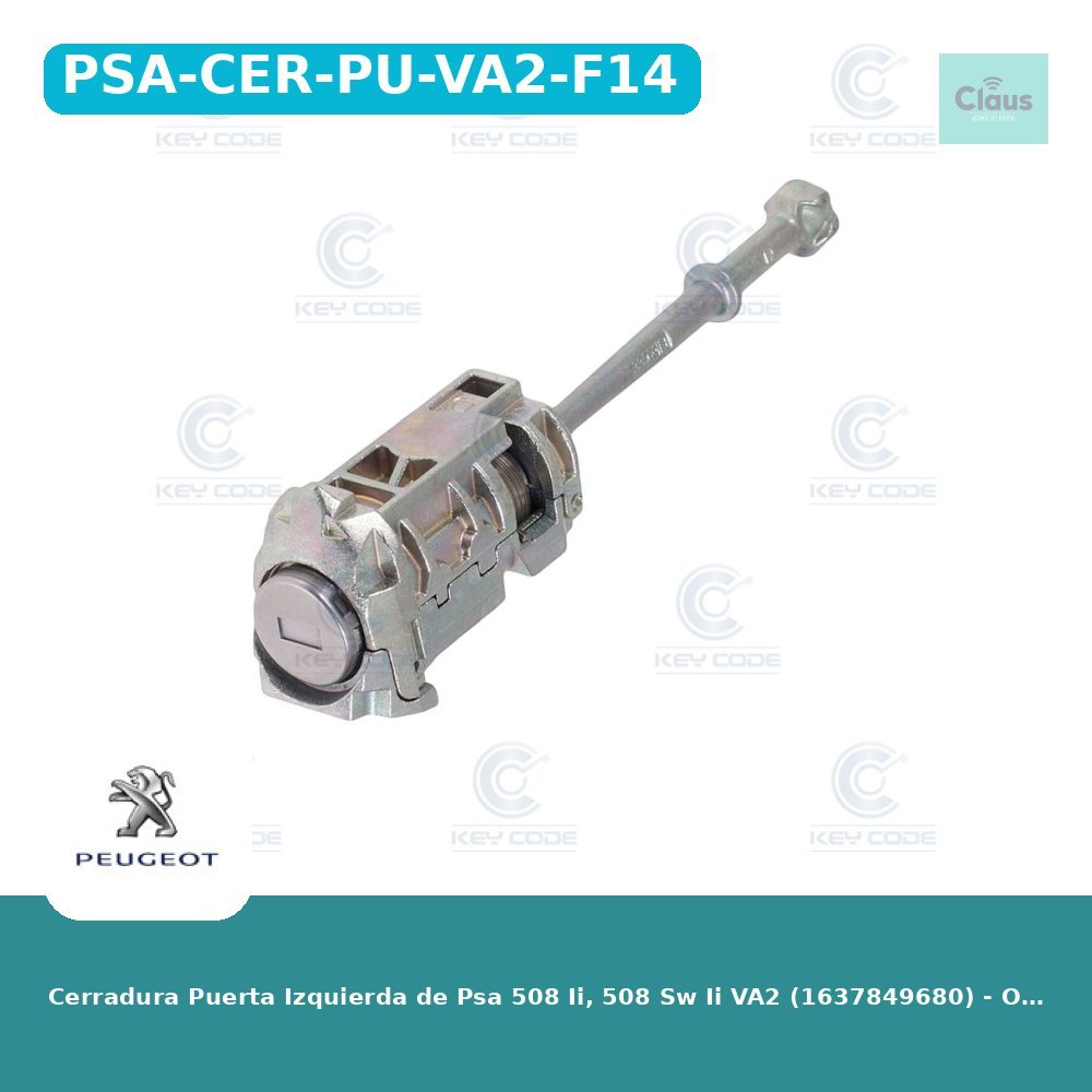 Cerradura Puerta Izquierda de Psa 508 Ii, 508 Sw Ii VA2 (1637849680) - Original-