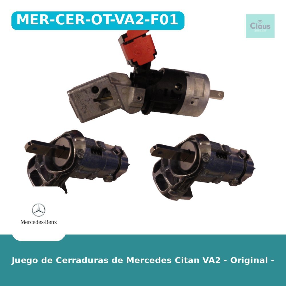 Juego de Cerraduras de Mercedes Citan VA2 - Original -