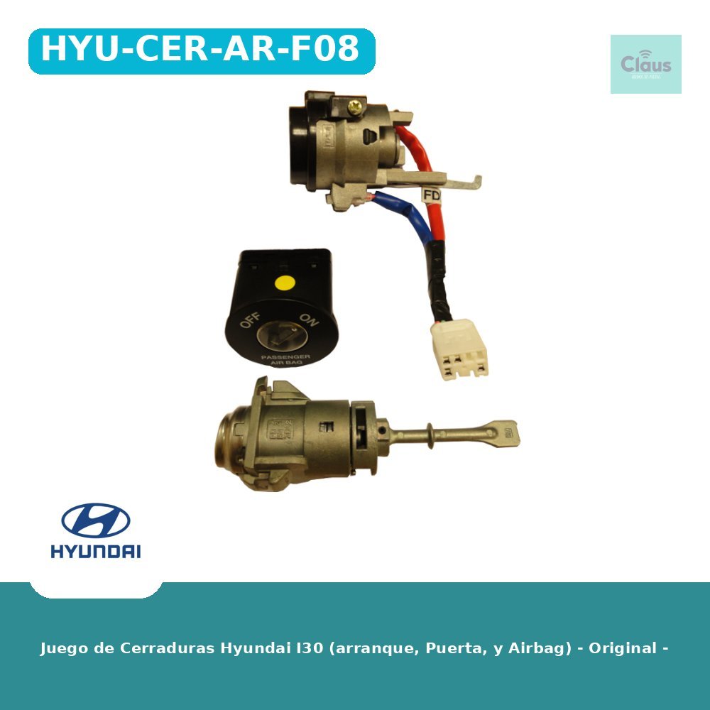 Juego de Cerraduras Hyundai I30 (arranque, Puerta, y Airbag) - Original -