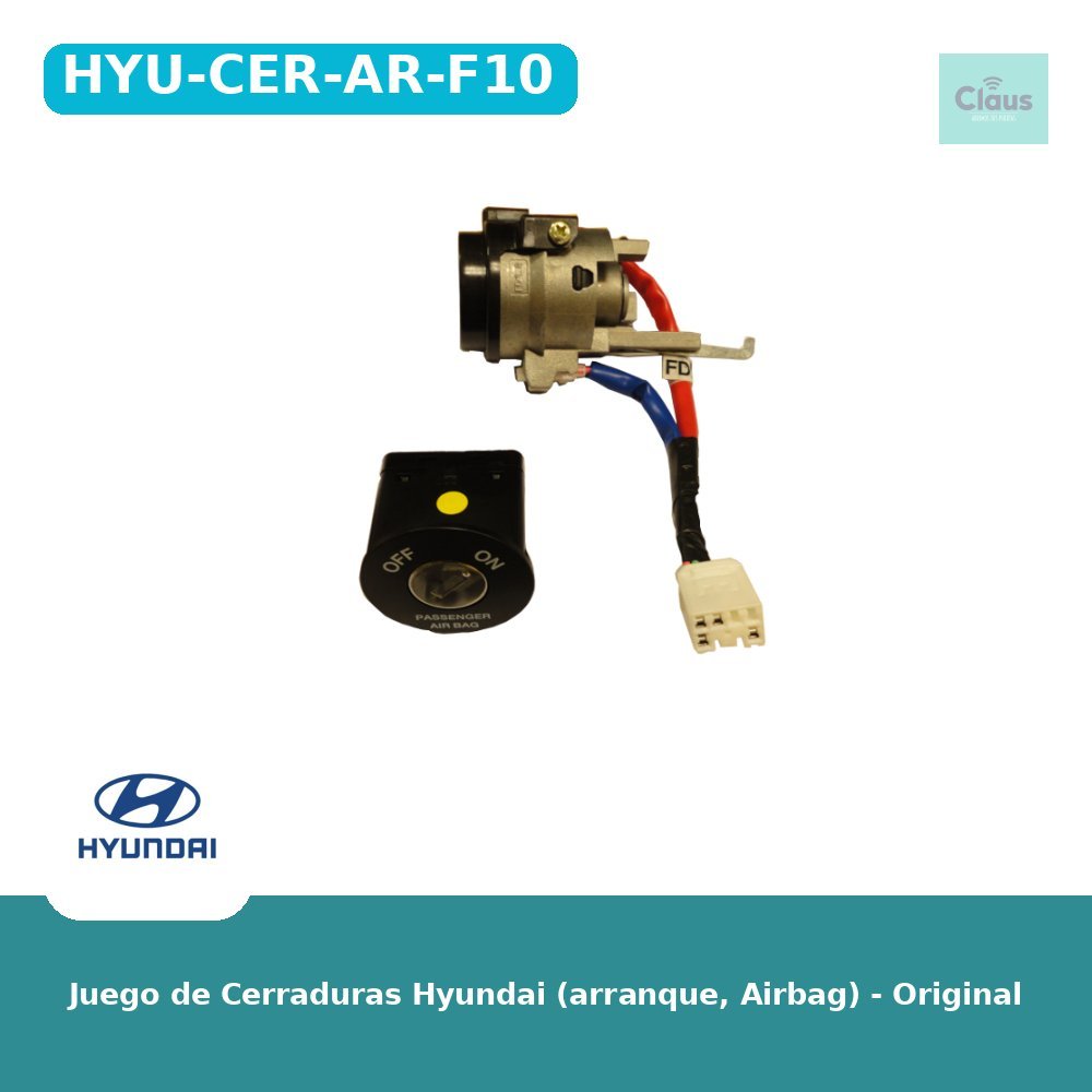Juego de Cerraduras Hyundai (arranque, Airbag) - Original