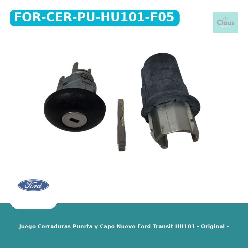 Juego Cerraduras Puerta y Capo Nuevo Ford Transit HU101 - Original -
