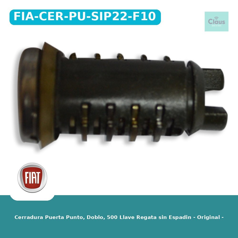 Cerradura Puerta Punto, Doblo, 500 Llave Regata sin Espadin - Original -