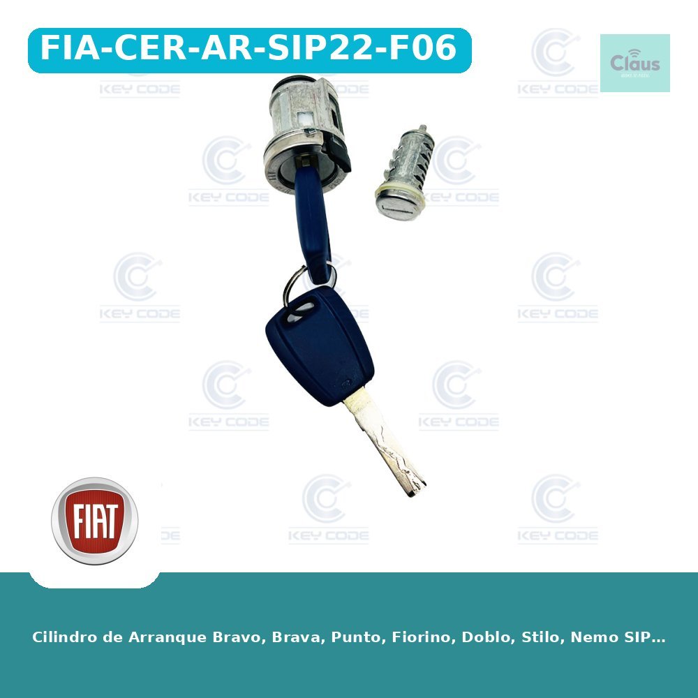 Cilindro de Arranque Bravo, Brava, Punto, Fiorino, Doblo, Stilo, Nemo SIP22 Original (500660156)