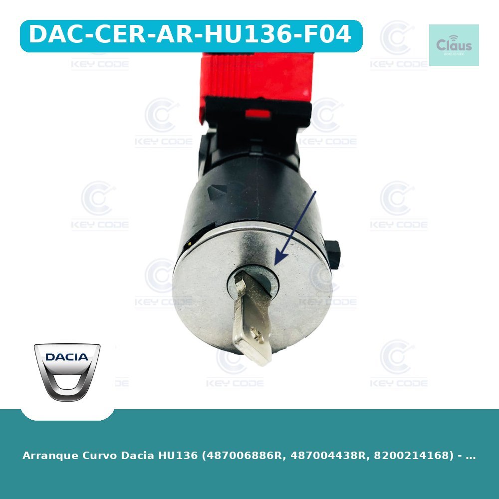 Arranque Curvo Dacia HU136 (487006886R, 487004438R, 8200214168) - Original