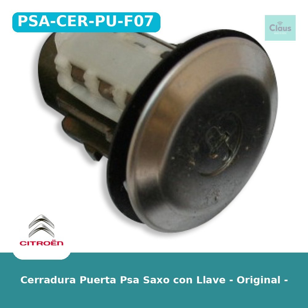 Cerradura Puerta Psa Saxo con Llave - Original -