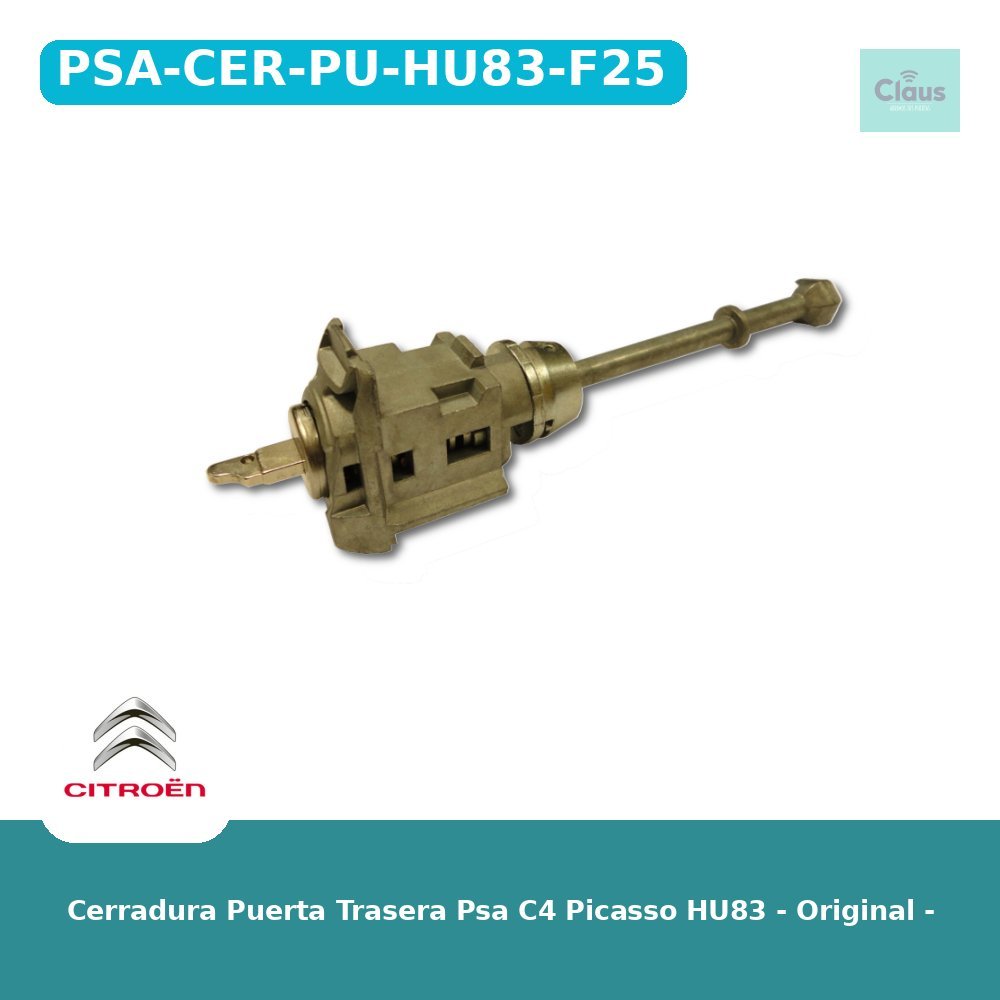 Cerradura Puerta Trasera Psa C4 Picasso HU83 - Original -