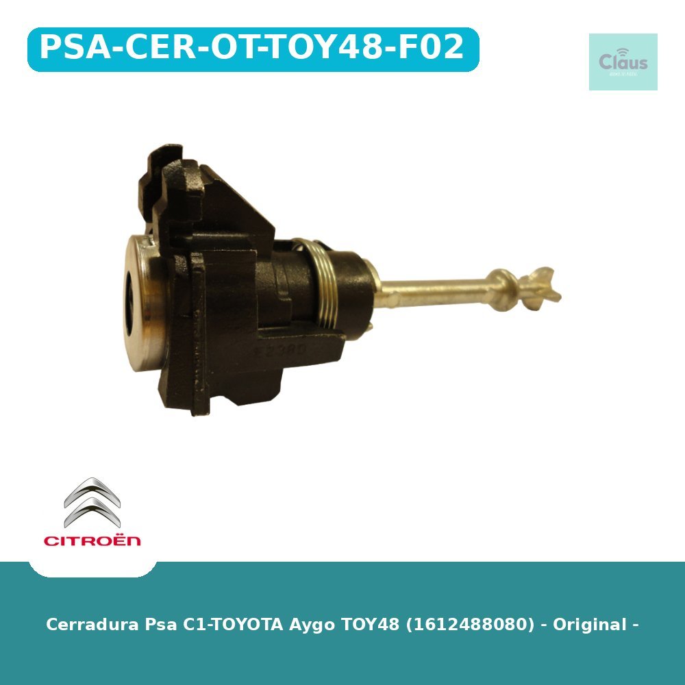 Cerradura Psa C1-TOYOTA Aygo TOY48 (1612488080) - Original -