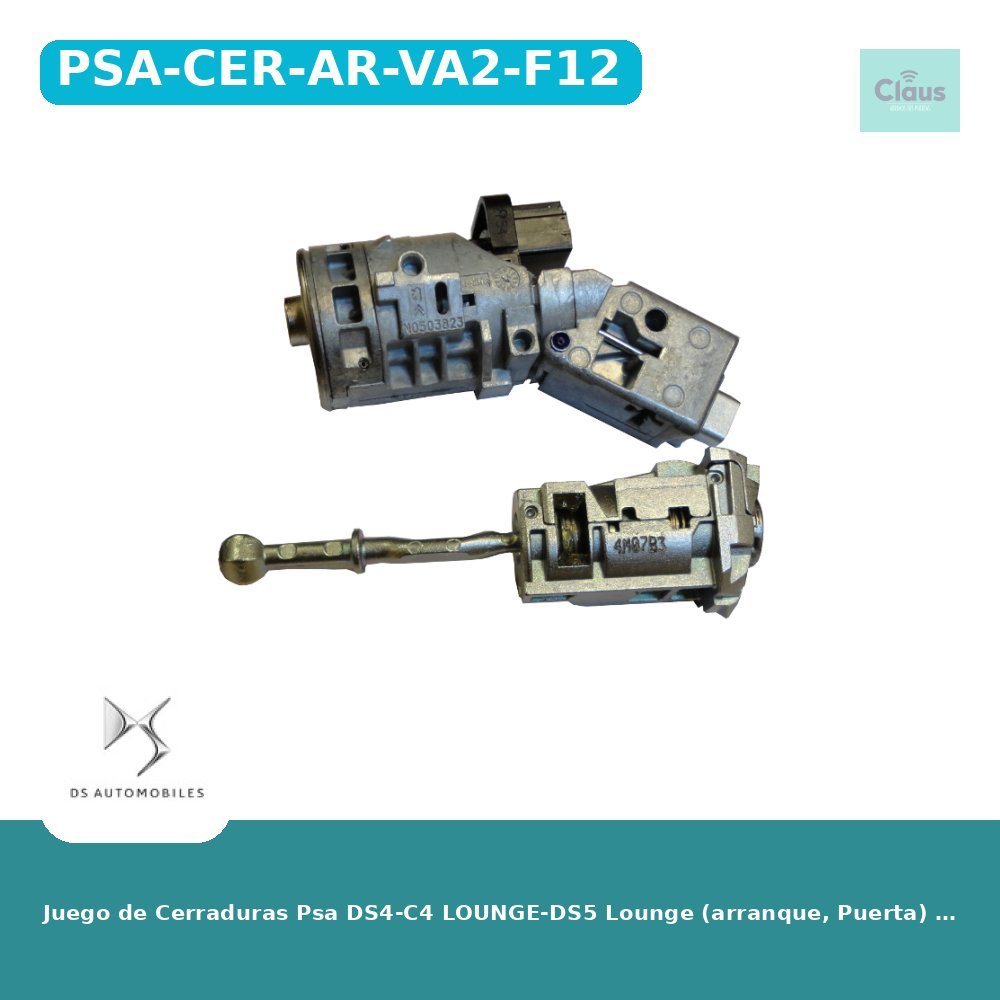 Juego de Cerraduras Psa DS4-C4 LOUNGE-DS5 Lounge (arranque, Puerta) (4162WH) - Original