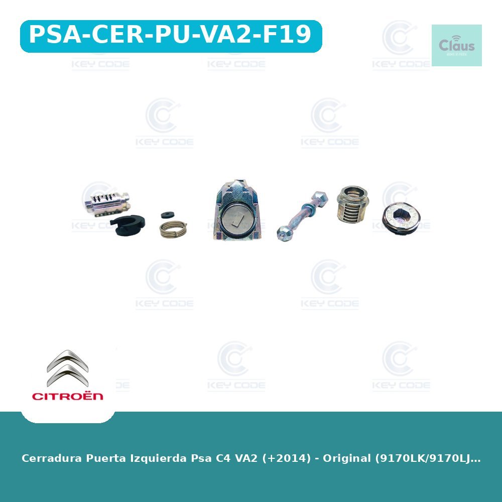 Cerradura Puerta Izquierda Psa C4 VA2 (+2014) - Original (9170LK/9170LJ) - Original -