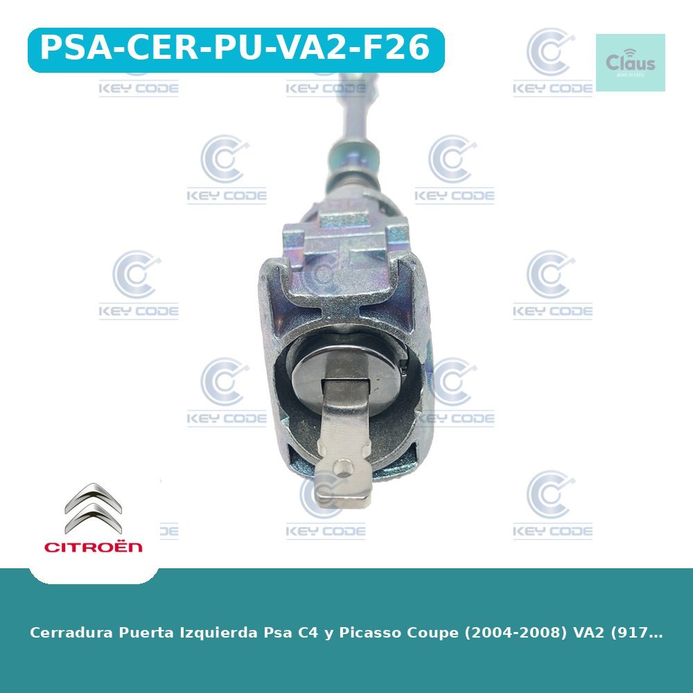Cerradura Puerta Izquierda Psa C4 y Picasso Coupe (2004-2008) VA2 (9170Y0) - Original -