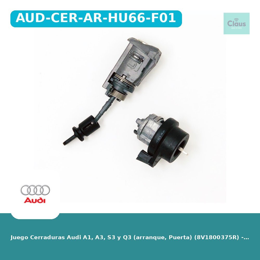 Juego Cerraduras Audi A1, A3, S3 y Q3 (arranque, Puerta) (8V1800375R) - Original -