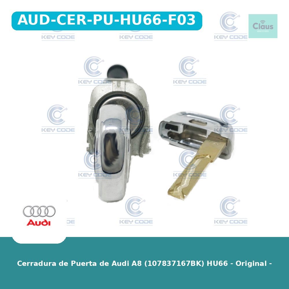 Cerradura de Puerta de Audi A8 (107837167BK) HU66 - Original -