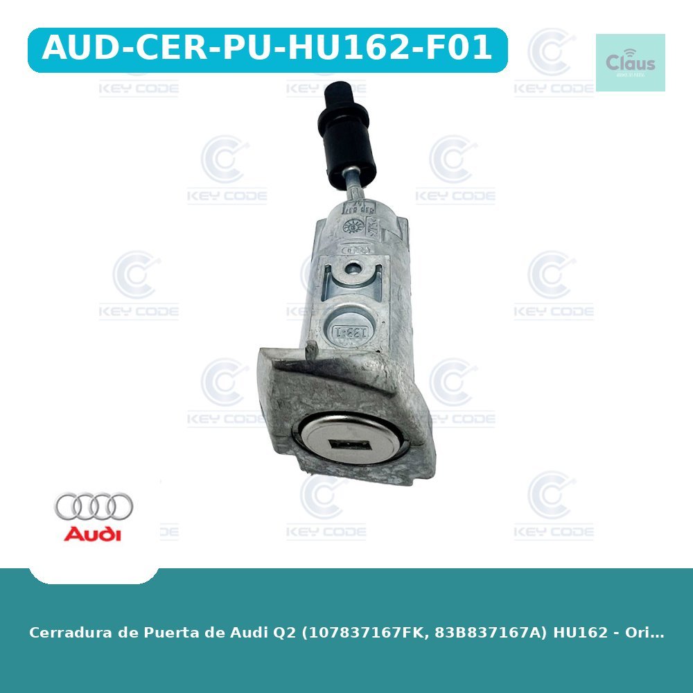 Cerradura de Puerta de Audi Q2 (107837167FK, 83B837167A) HU162 - Original -