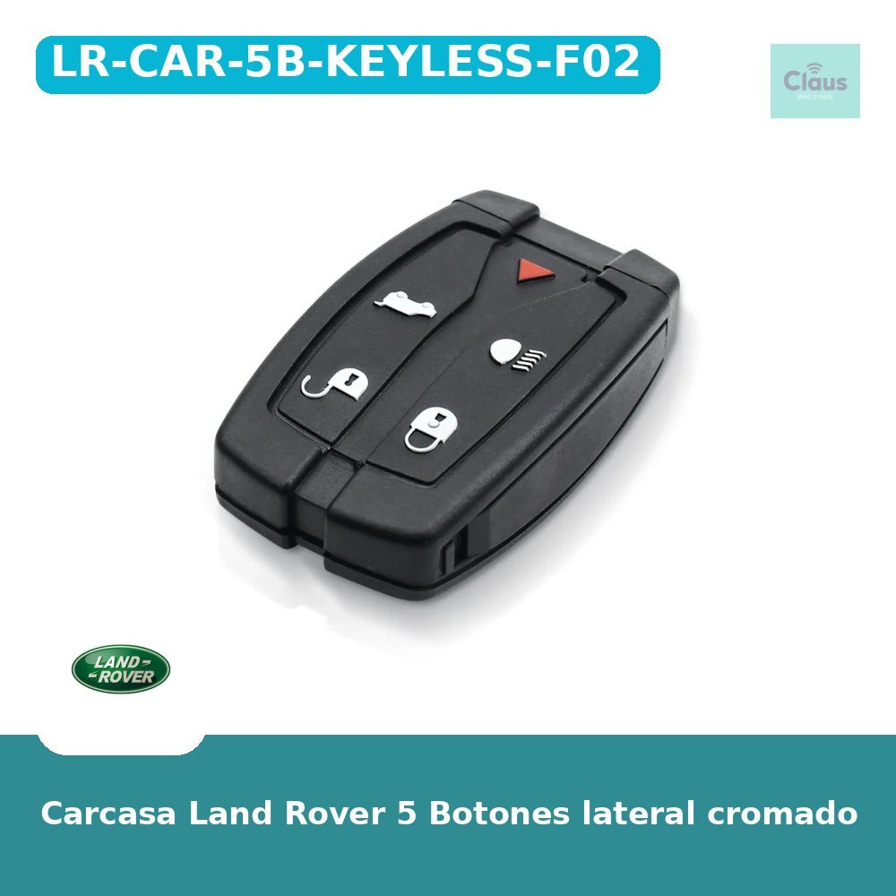 Carcasa Land Rover 5 Botones lateral cromado - modelo F02