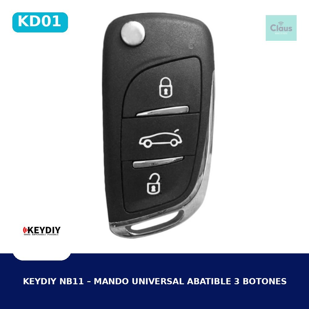 Keydiy NB11 – Mando Universal Abatible 3 Botones