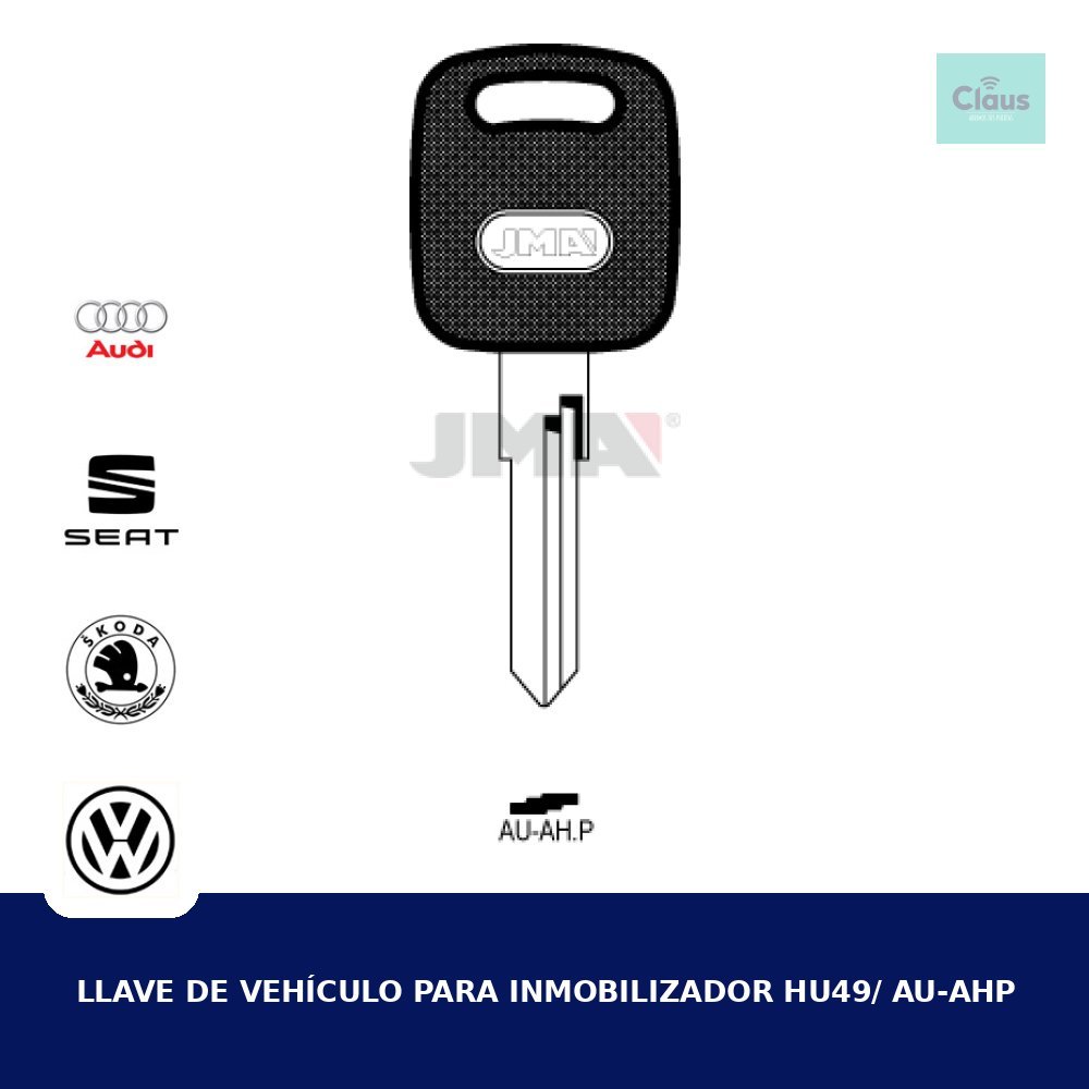Llave de Vehículo para Inmobilizador HU49/ AU-AHP