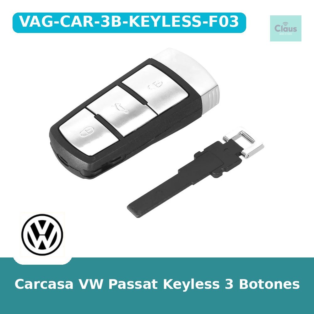 Carcasa VW Passat Keyless 3 Botones