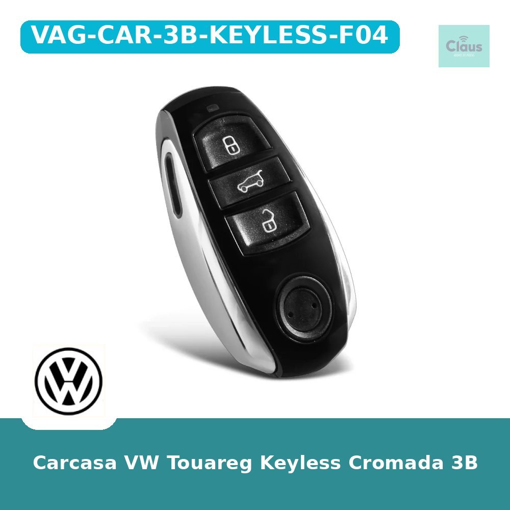 Carcasa VW Touareg Keyless Cromada 3B
