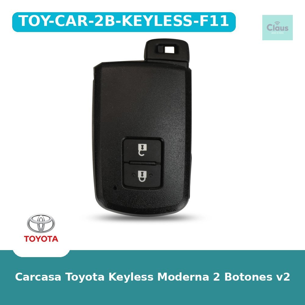 Carcasa Toyota Keyless Moderna 2 Botones v2