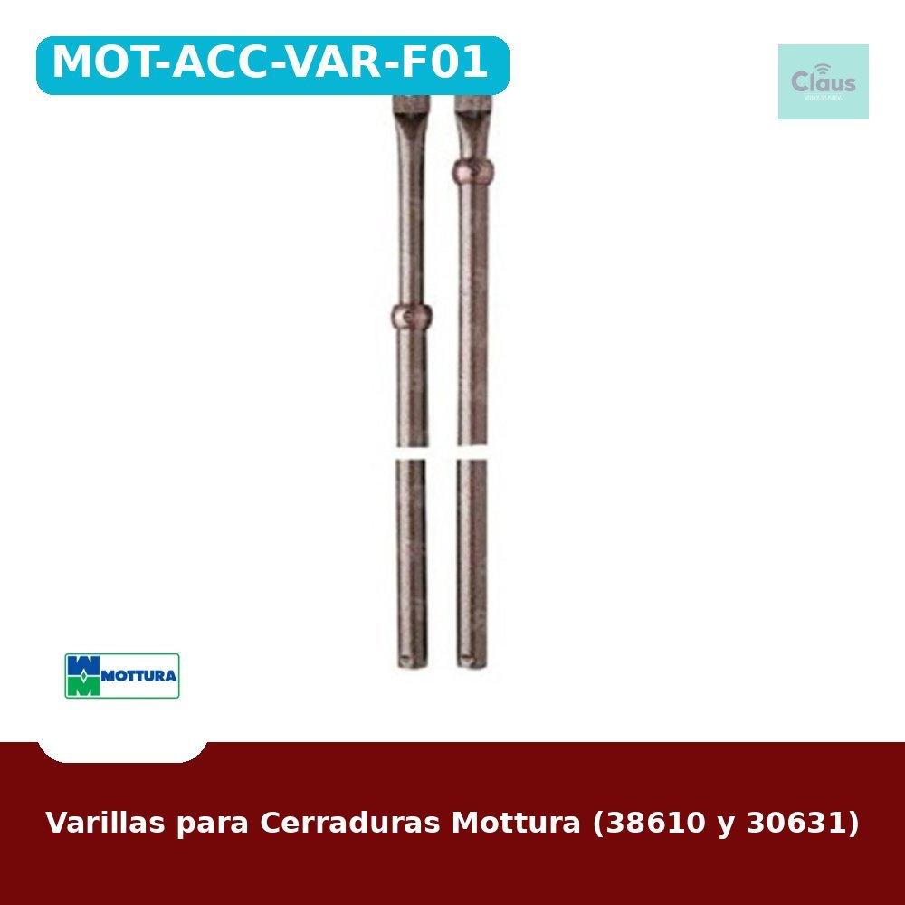 Varillas para Cerraduras Mottura (38610 y 30631)