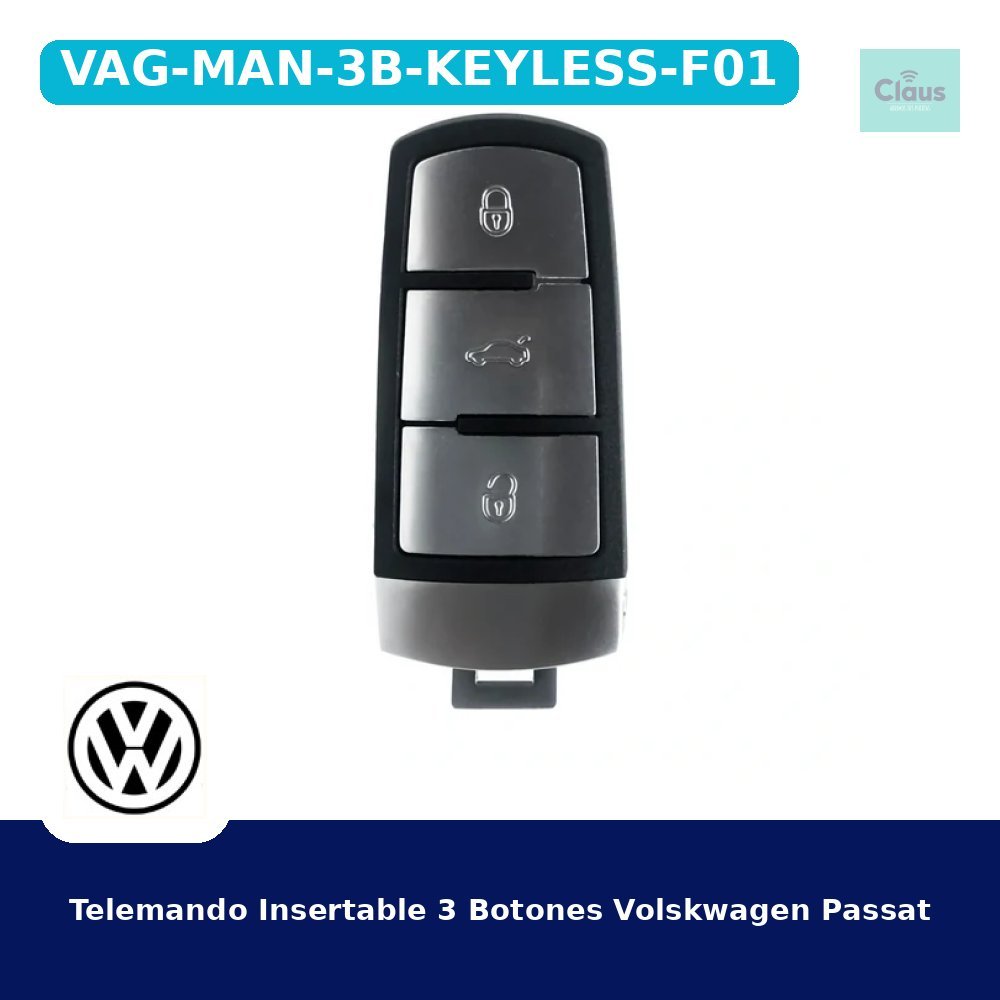 Telemando Insertable 3 Botones Volskwagen Passat