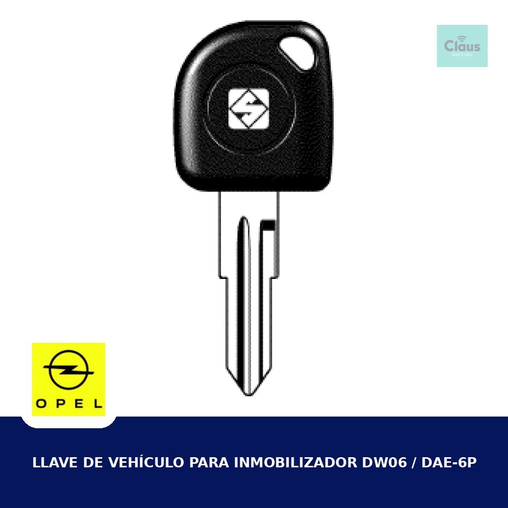 Llave de Vehículo para Inmobilizador DW06 / DAE-6P