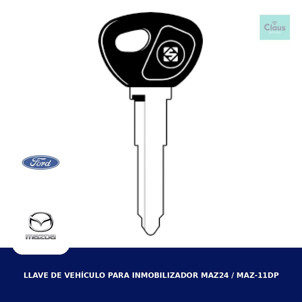 Llave de Vehículo para Inmobilizador MAZ24 / MAZ-11DP