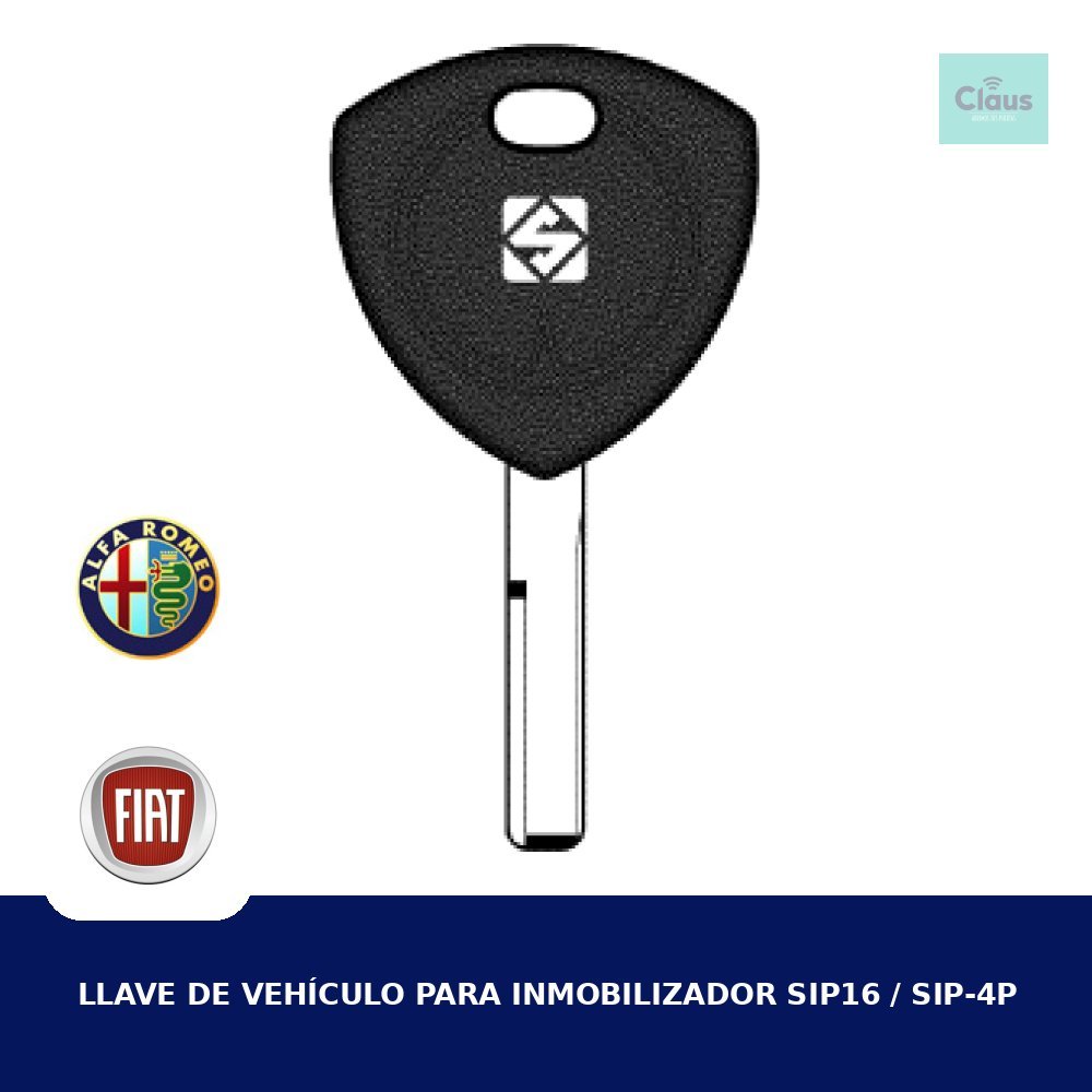 Llave de Vehículo para Inmobilizador SIP16 / SIP-4P