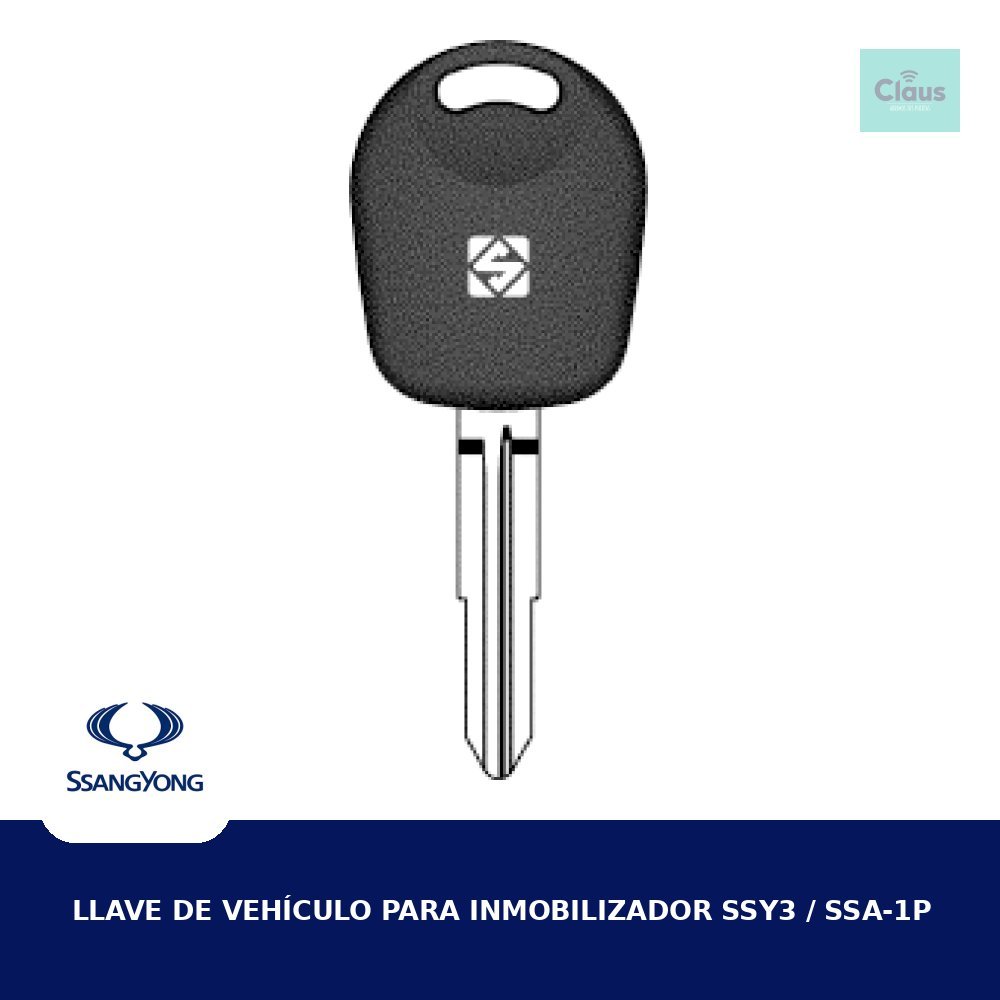 Llave de Vehículo para Inmobilizador SSY3 / SSA-1P