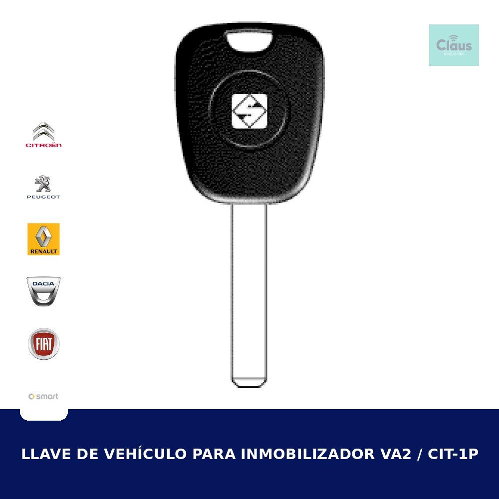 Llave de Vehículo para Inmobilizador VA2 / CIT-1P