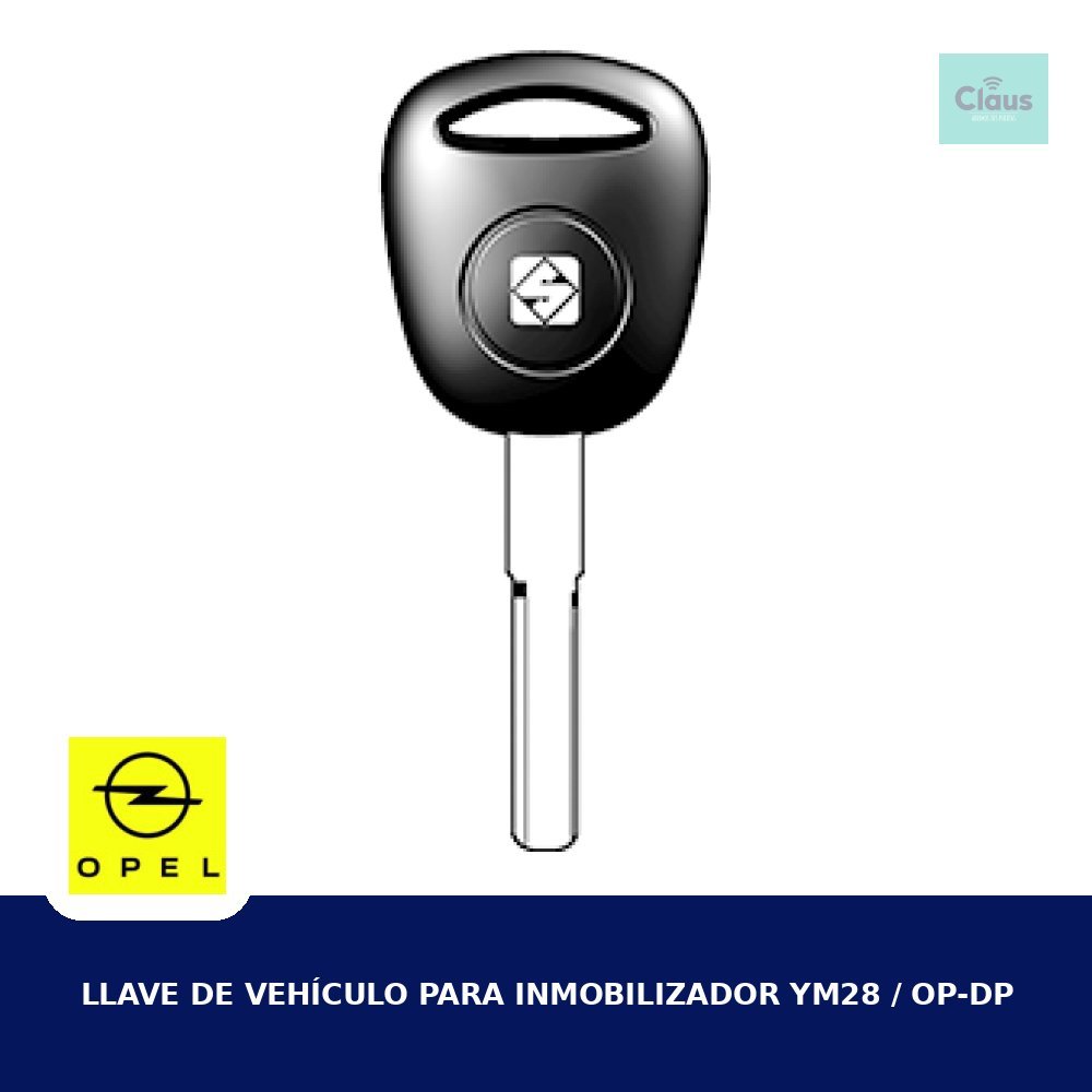 Llave de Vehículo para Inmobilizador YM28 / OP-DP