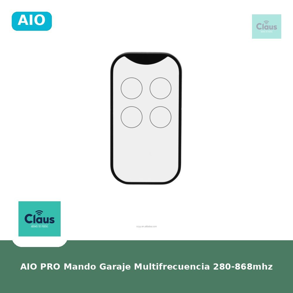 AIO PRO Mando de garaje universal multifrecuencia autocopiable (280-868 MHz)