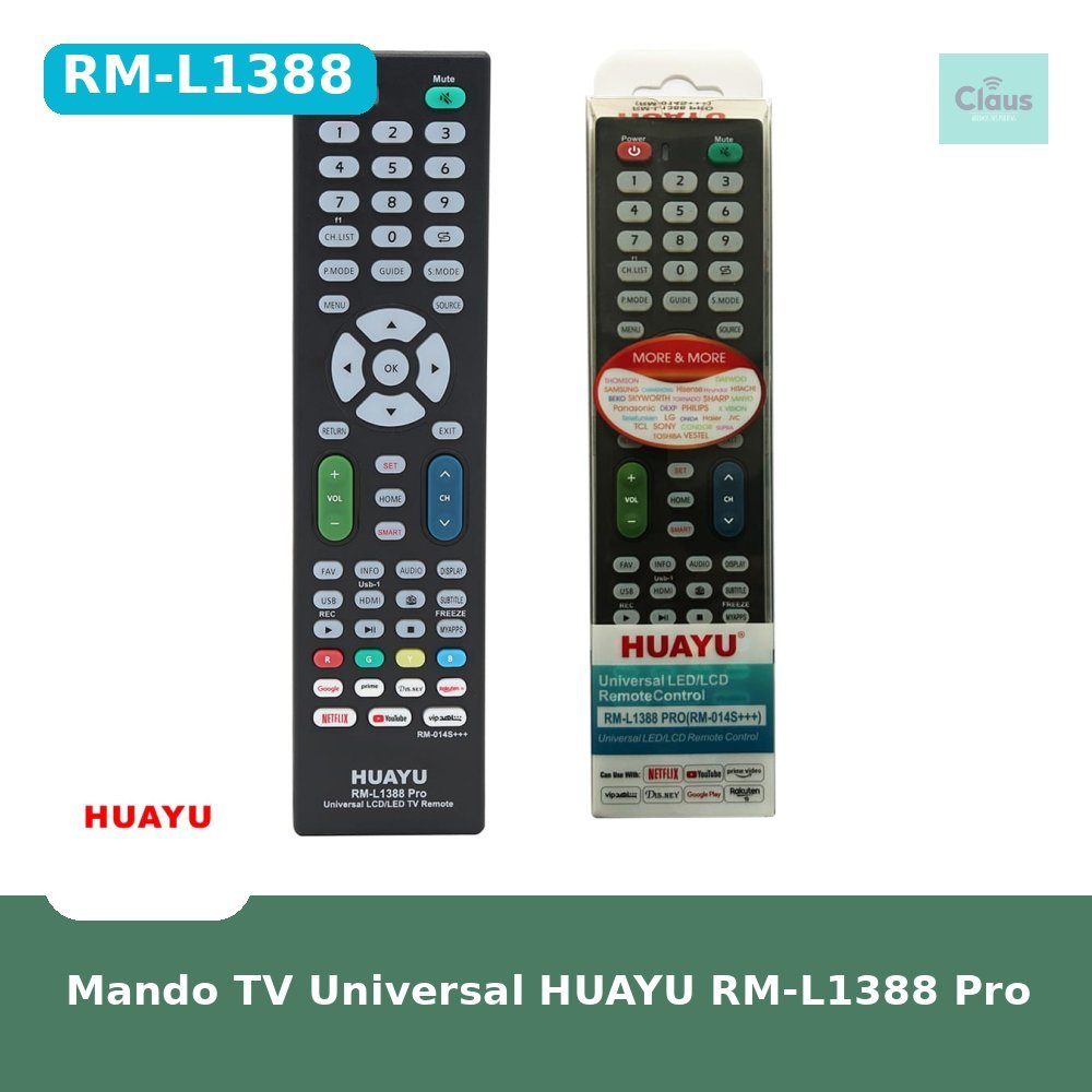 Mando TV Universal HUAYU RM-L1388 Pro