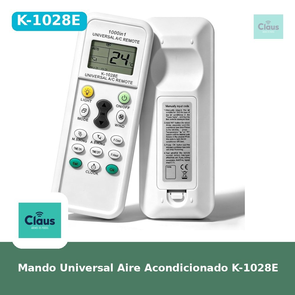 Mando Universal Aire Acondicionado K-1028E